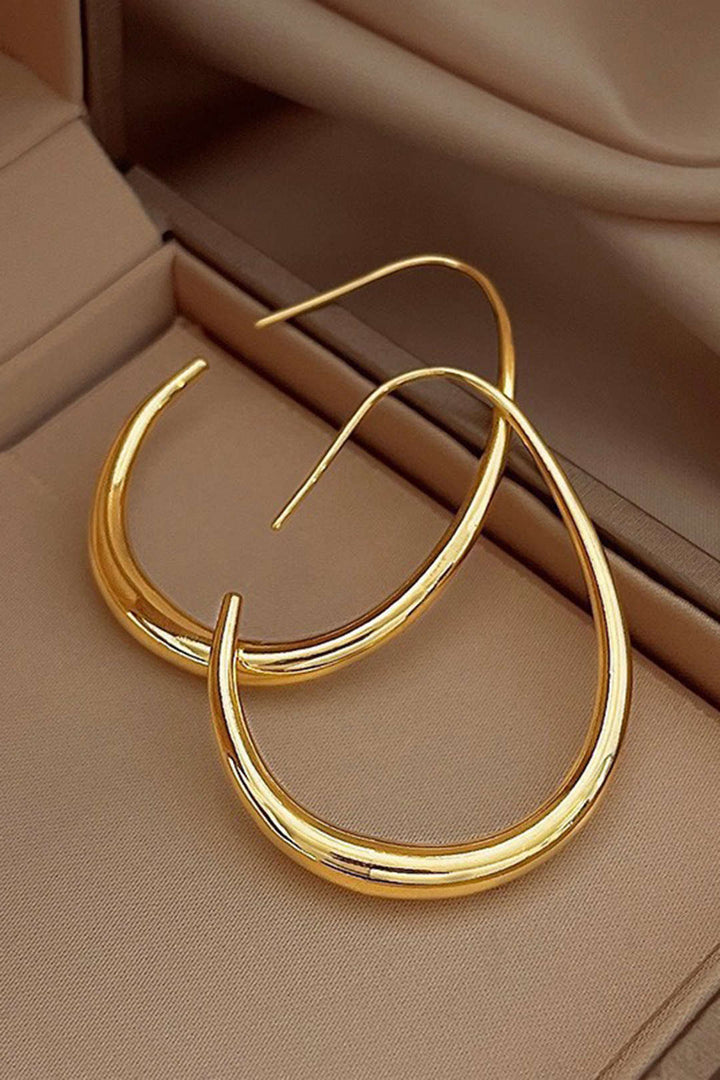 Ovale Metalen Oorbellen