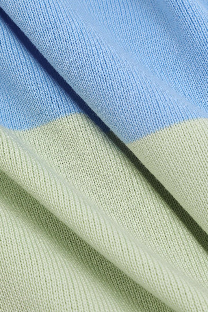 Multikleurige Gestreepte Maxidress met Open Rug