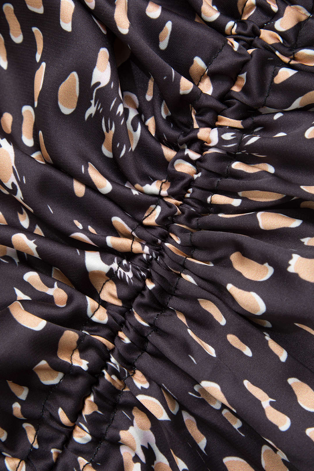 Luipaard Print Rok met Koord en Split