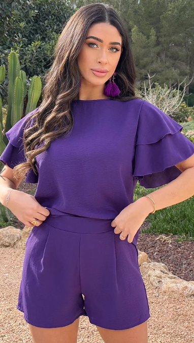 Elegante Set met Minirok en Crop Top