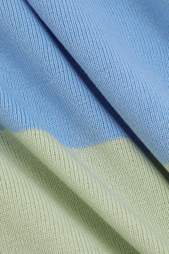 Multikleurige Gestreepte Maxidress met Open Rug