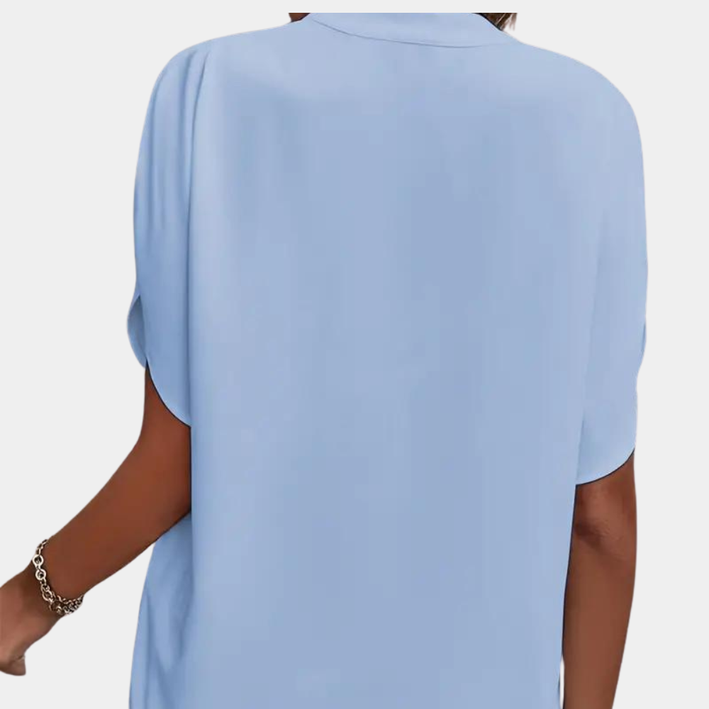 Dames blouse met korte mouw