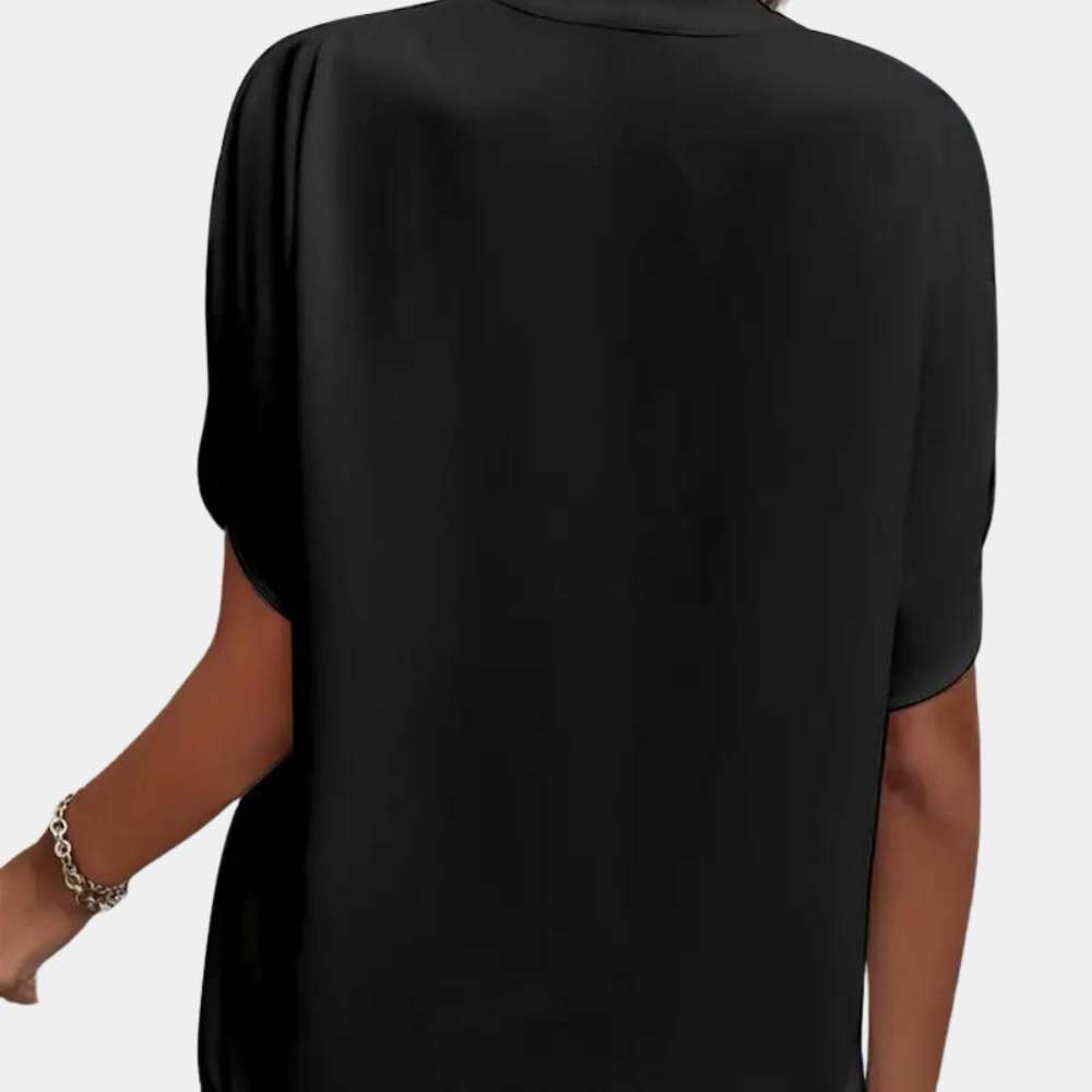 Dames blouse met korte mouw