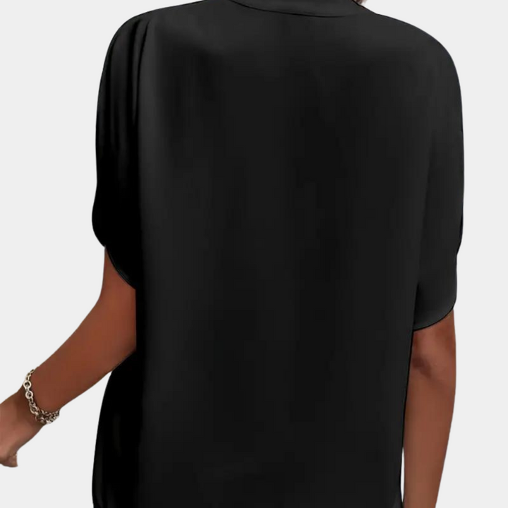 Dames blouse met korte mouw