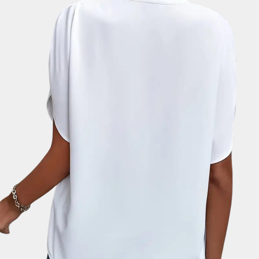 Dames blouse met korte mouw