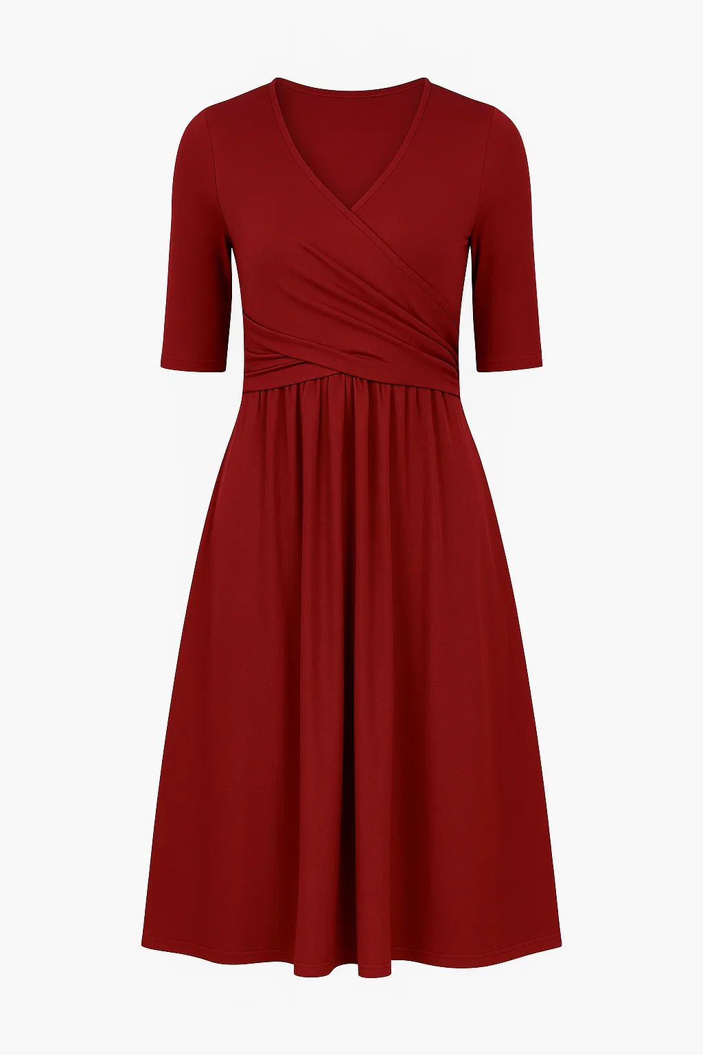 Zomerse A-lijn Jurk – Comfort en Klasse in Midi Lengte