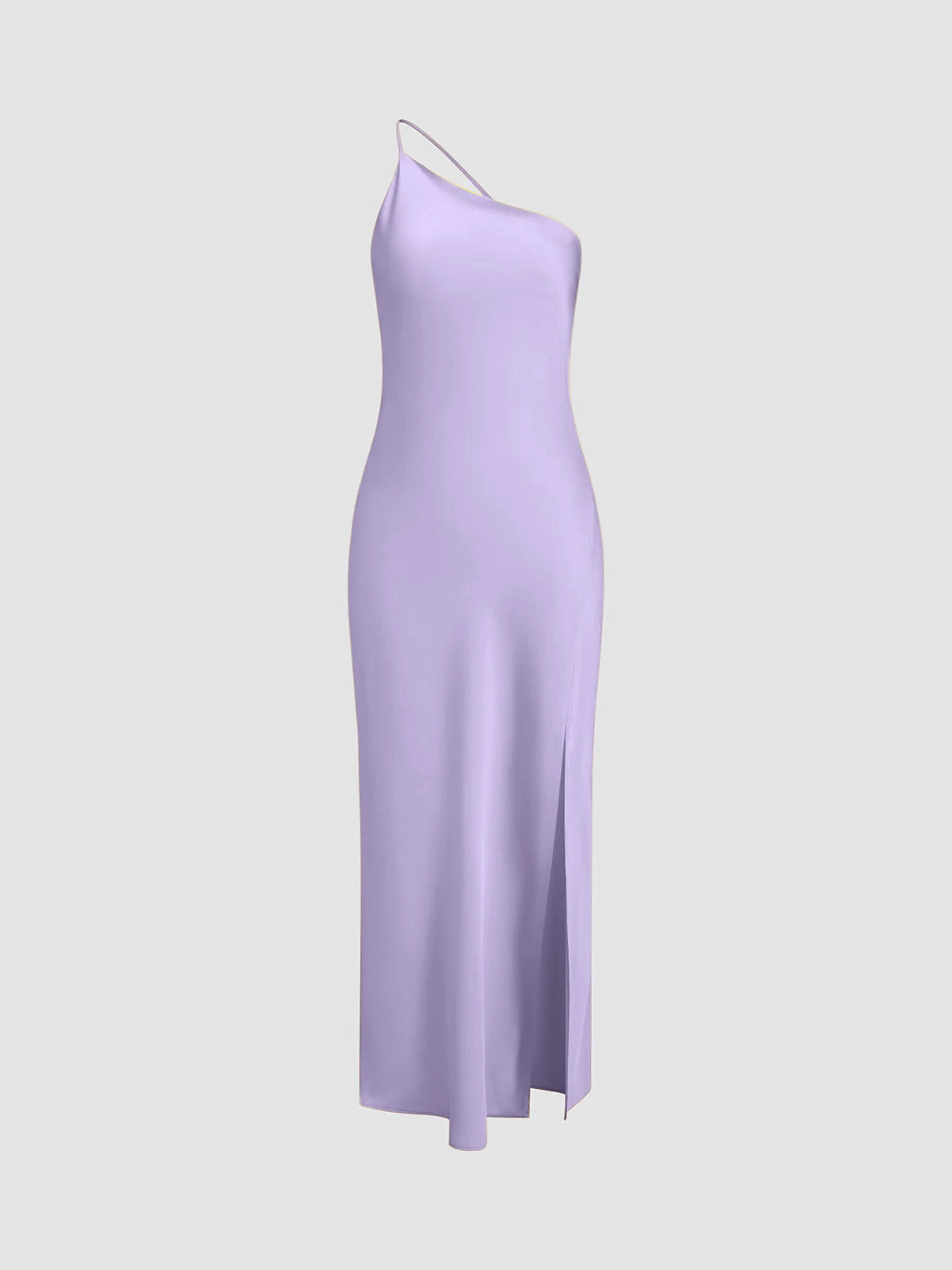 Open Back Satin Split Lange Jurk
