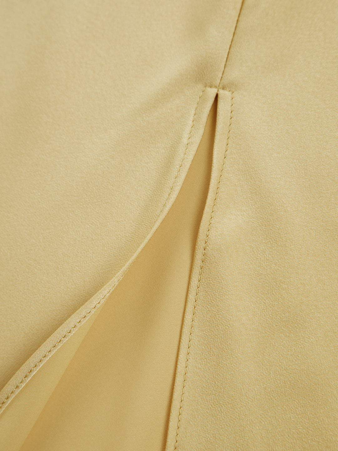 Open Back Satin Split Lange Jurk