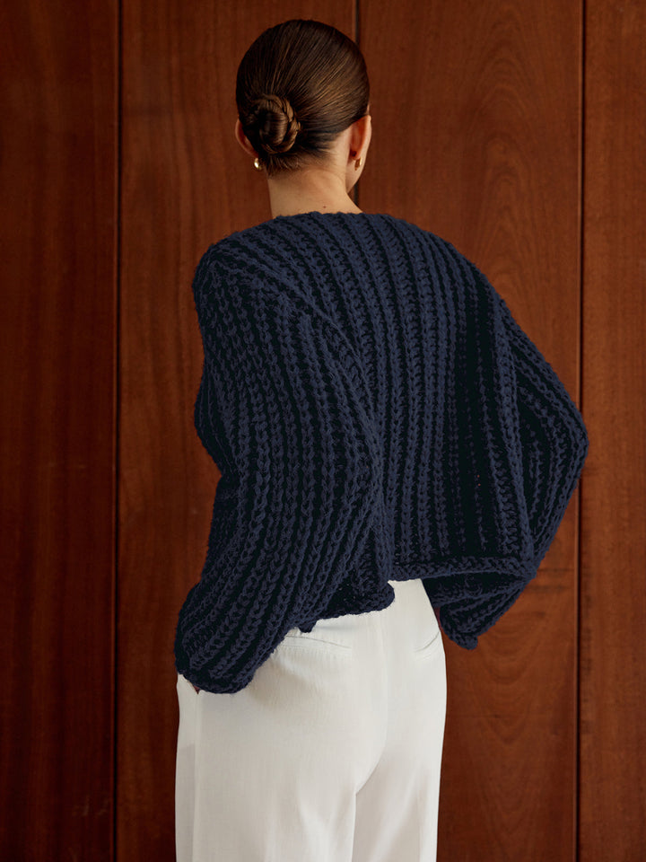Gebreide Cardigan met Knopen