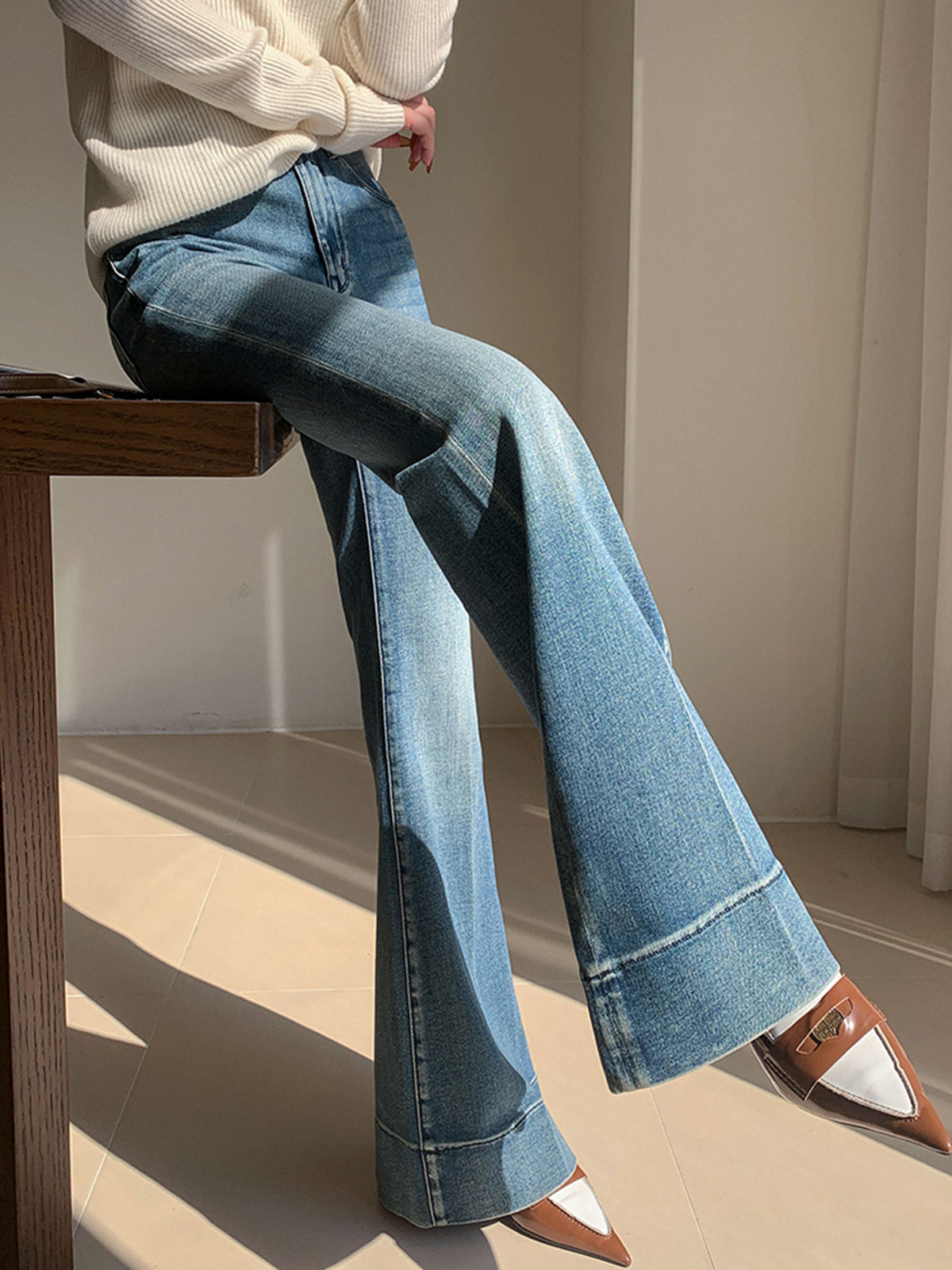 Slim Fit Denim Broek