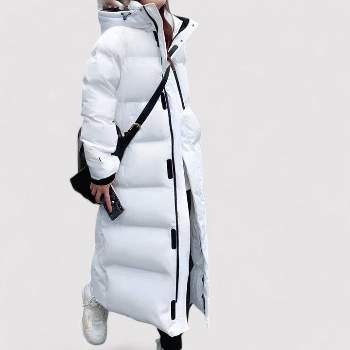 Dames Puffer Jas Lang Met Rits | Winter