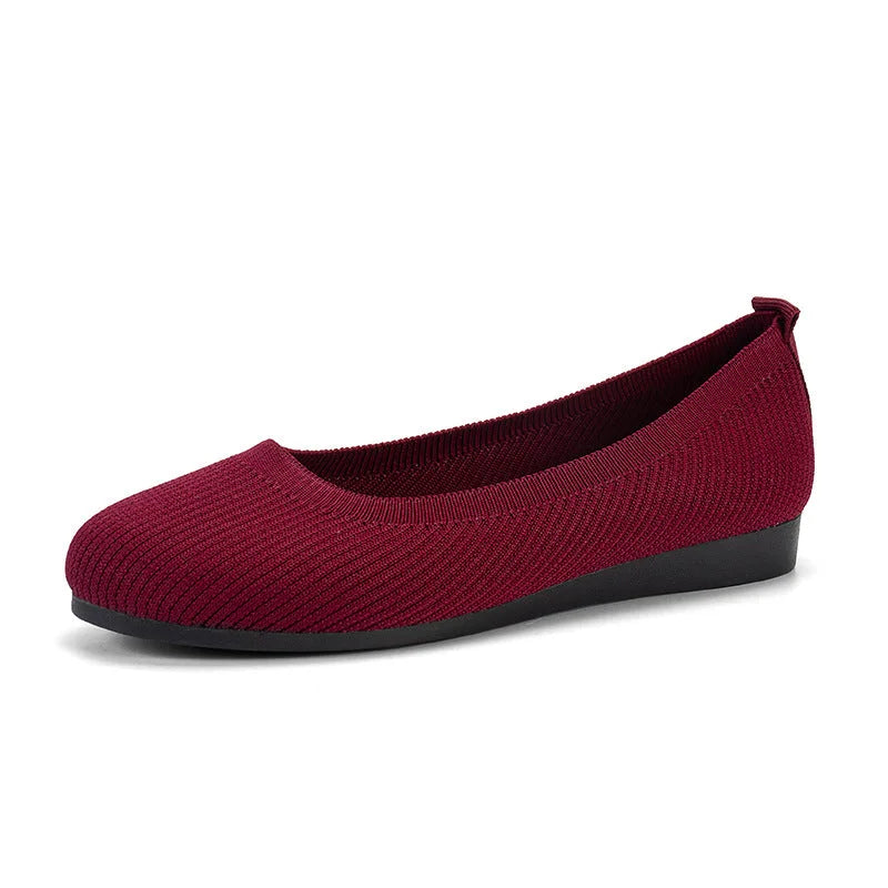 Dames comfort schoenen met ronde neus | Flats