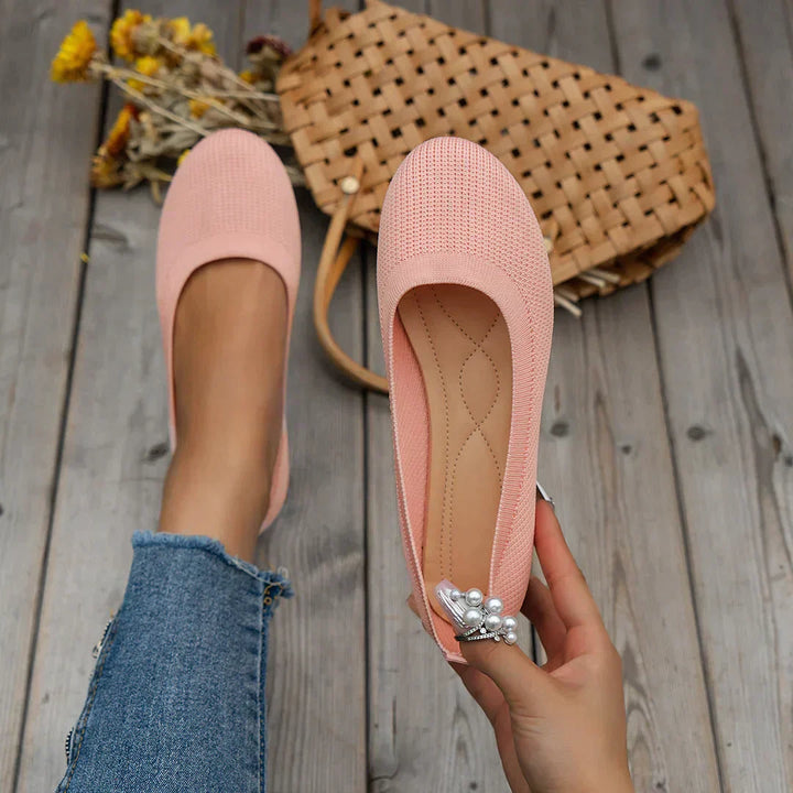 Dames comfort schoenen met ronde neus | Flats
