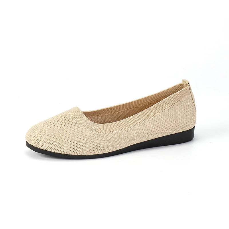 Dames comfort schoenen met ronde neus | Flats
