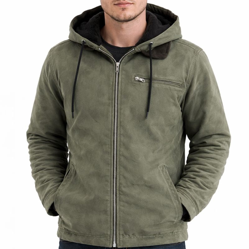 Heren Bomberjas Met Rits Capuchon | Winter