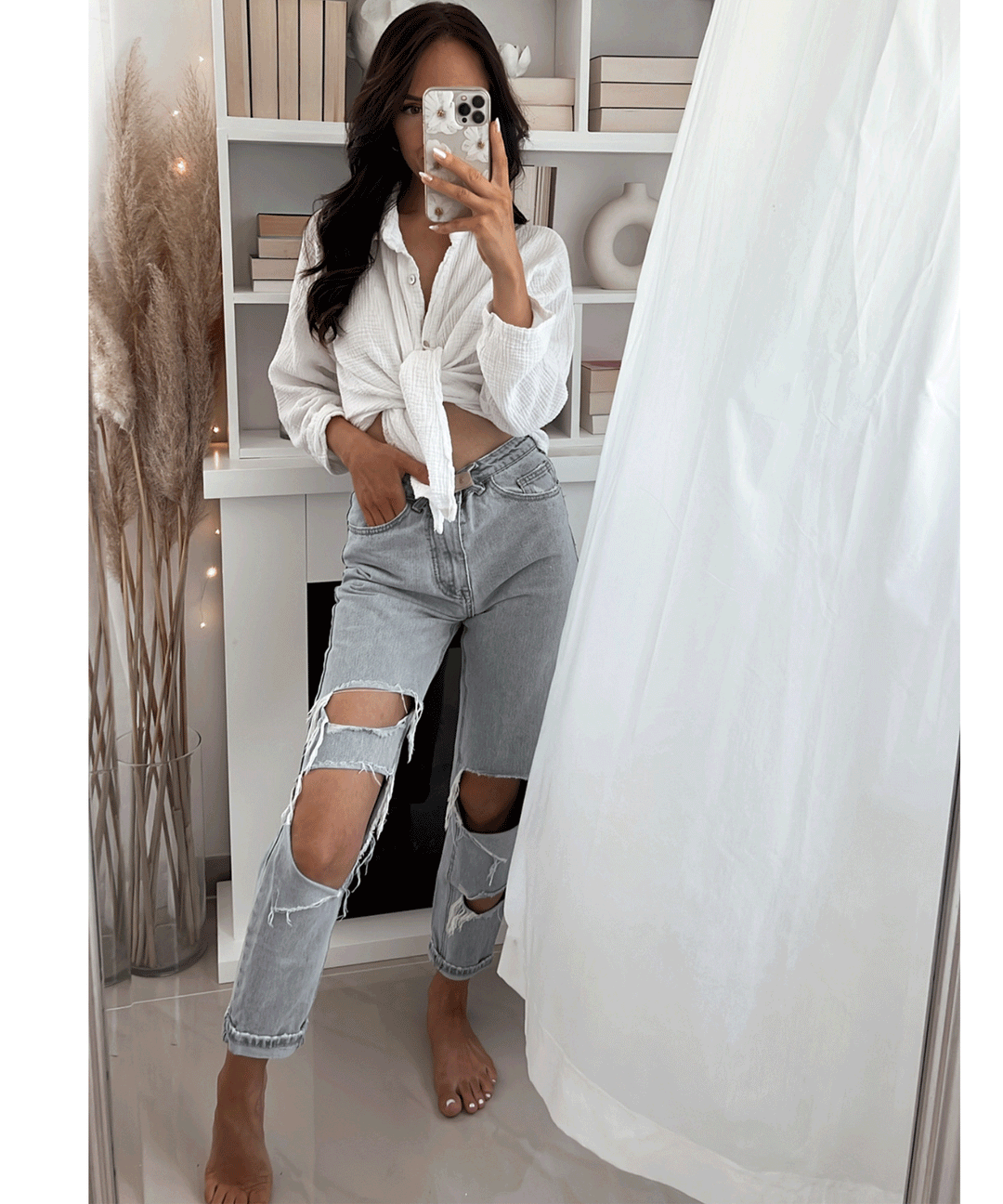 Dames Blouse van Mousseline