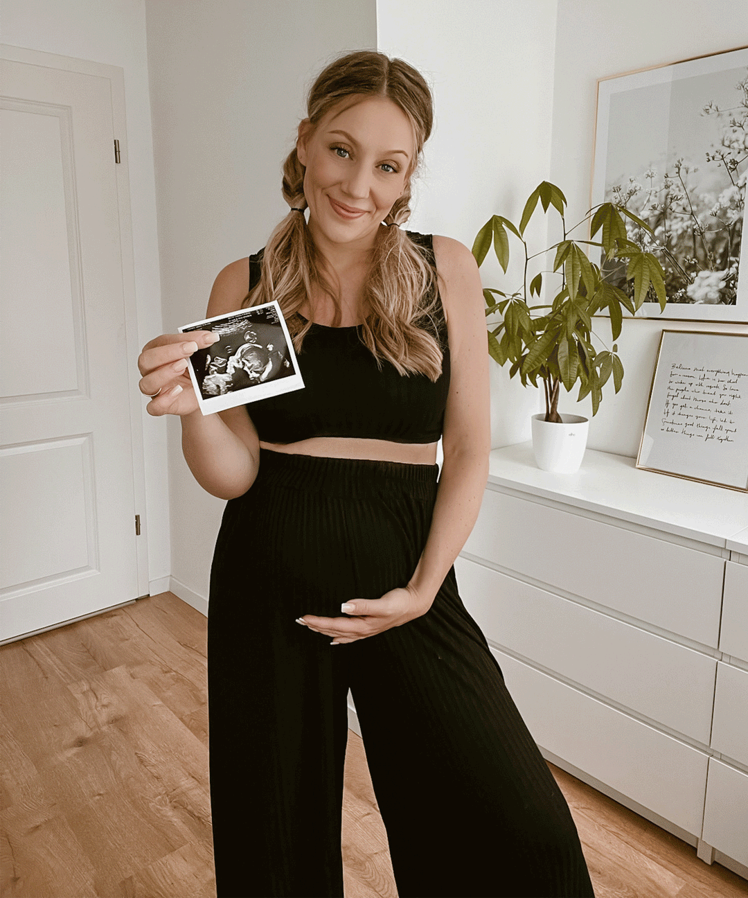 Zachte Rib Set Zwart